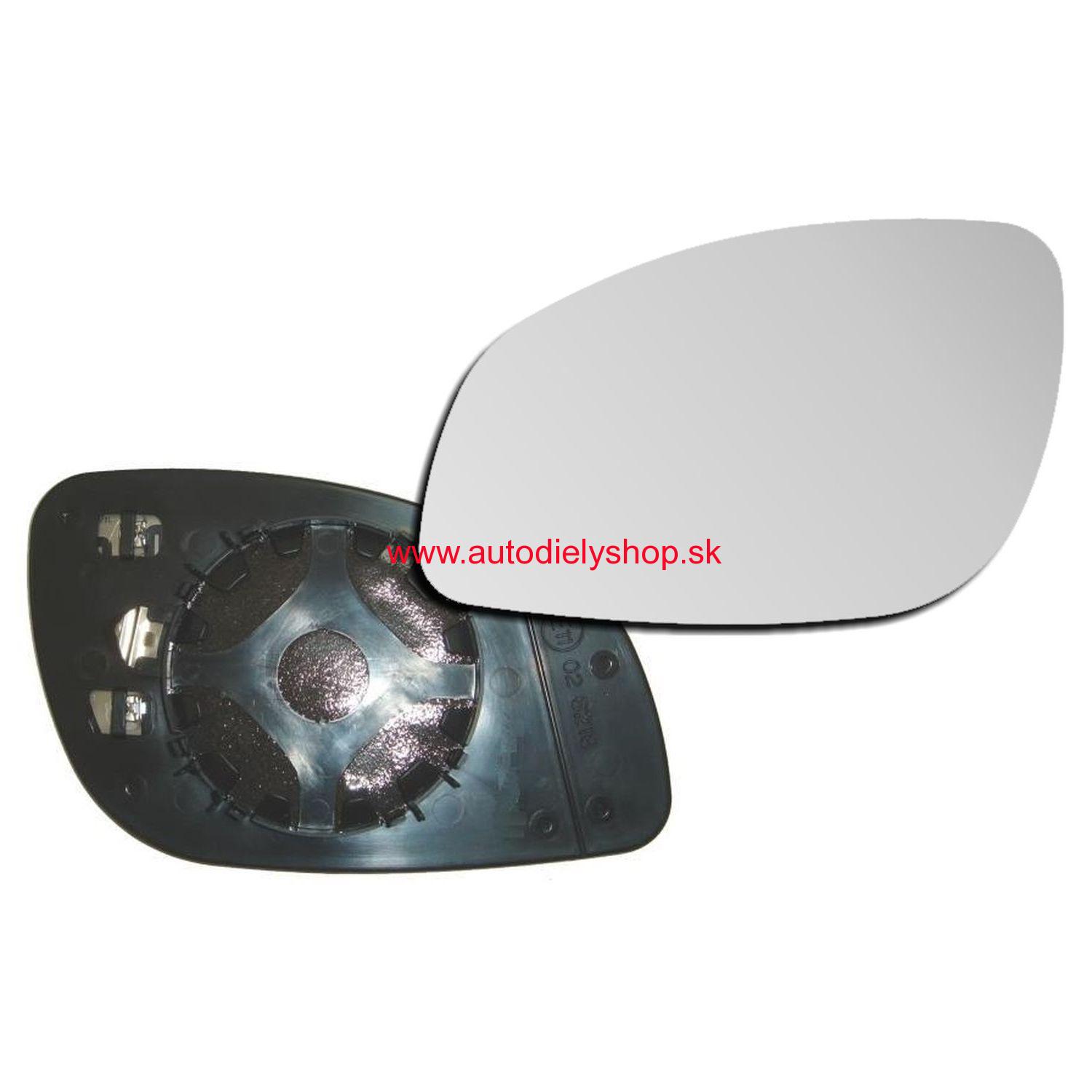 Opel SIGNUM 9/05-08/08 sklo zrkadla s držiakom ľavé /chrómové sklo/