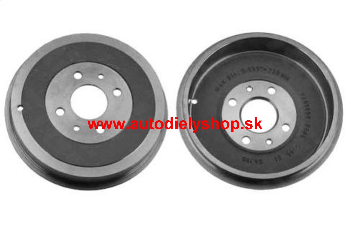  Fiat MULTIPLA 1/99-9/04 zadné bubny Sada L+P /SAMKO/ -228mm