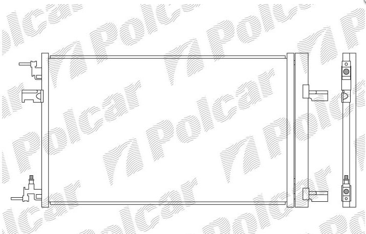 Opel ASTRA J 12/09- chladič klimi 1,4T-1,6T-1,7CDTi-2,0CDTi