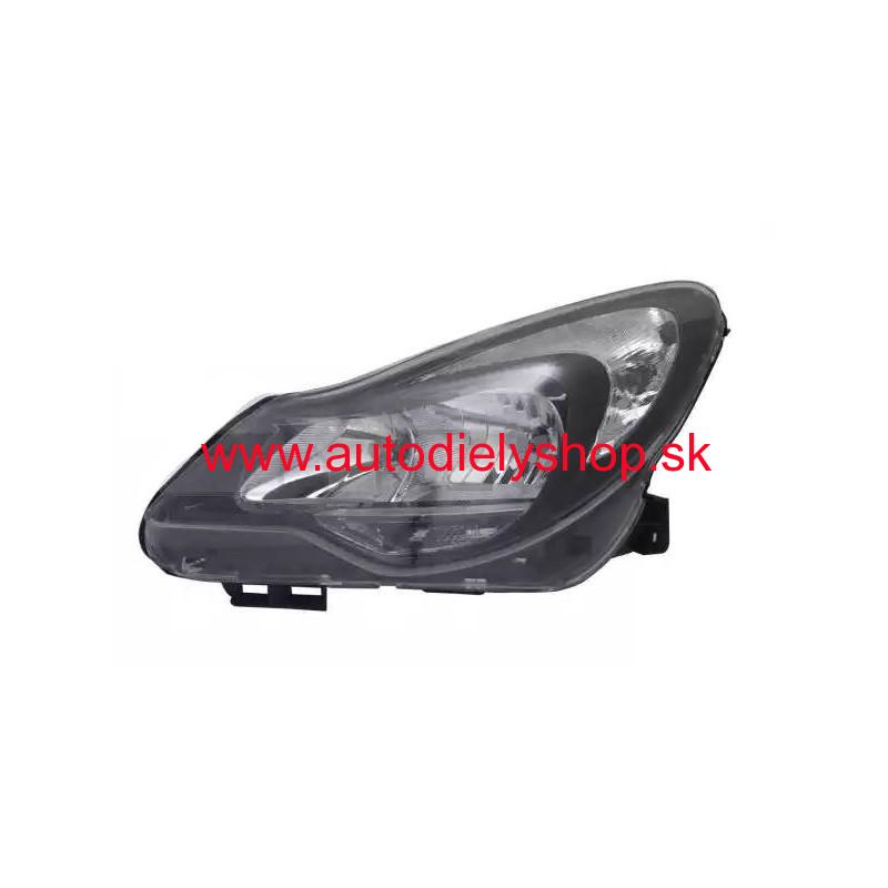 Opel CORSA D 01/11- predné svetlo H1+H7 el.s motorčekom ľavé /TYC//ČIERNE/