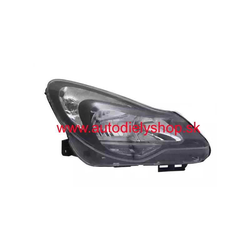 Opel CORSA D 01/11- predné svetlo H1+H7 el.s motorčekom pravé /TYC//ČIERNE/
