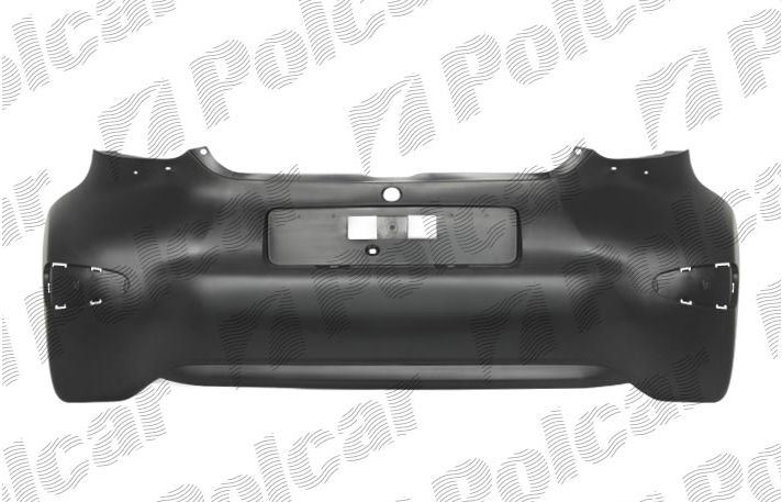 Toyota AYGO 09/05- zadný nárazník na maľovanie(bez podkladu)
