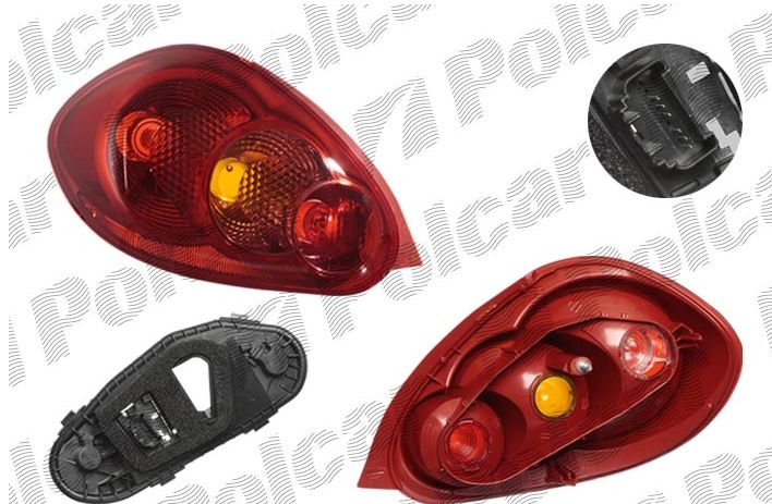 Toyota AYGO 09/05- zadné svetlo ľavé /so žiarovkovou lištou/ /AL/