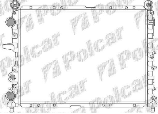 Fiat TIPO 2/88-6/95 chladič vody 1,4-1,6-1,8-2,0