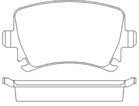 VW GOLF VI KOMBI 07/09- zadné platničky sada BENDIX