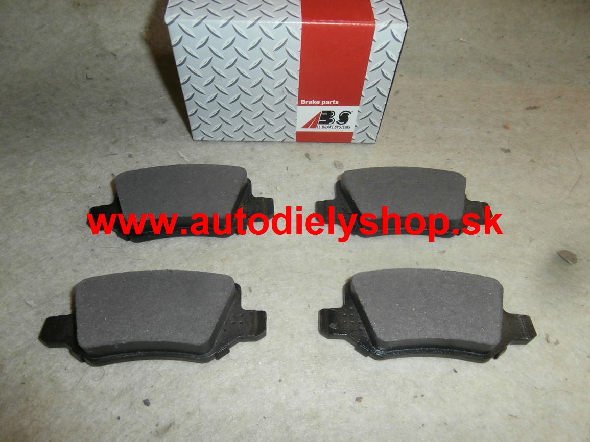 Mercedes W169 "A" 9/04-3/2008  Zadné platničky sada