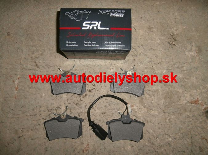 VW GOLF V KOMBI 09/05-09/10 zadné platničky Sada / SRL /