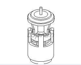 VW GOLF V KOMBI 09/05-09/10  termostat chladenia /TOPRAN/- 1.4