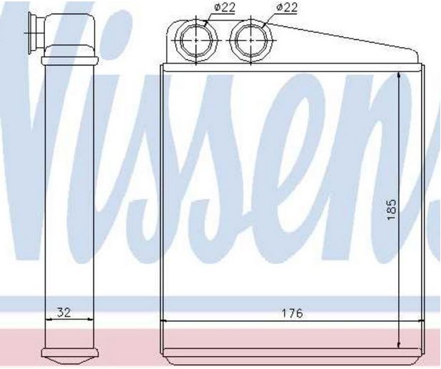 VW GOLF V KOMBI 09/05-09/10  radiator kúrenia /NISSENS/