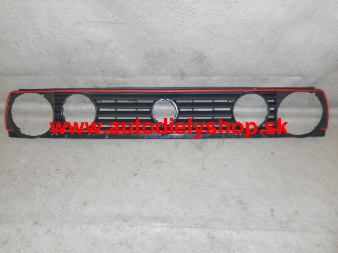 VW GOLF II 8/83-7/92 predná maska /červený pásik+vnútorné svetlá