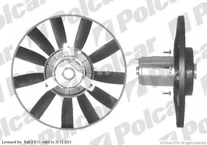 VW Golf III 9/91-4/99 ventilátor chladiča / priemer 305mm