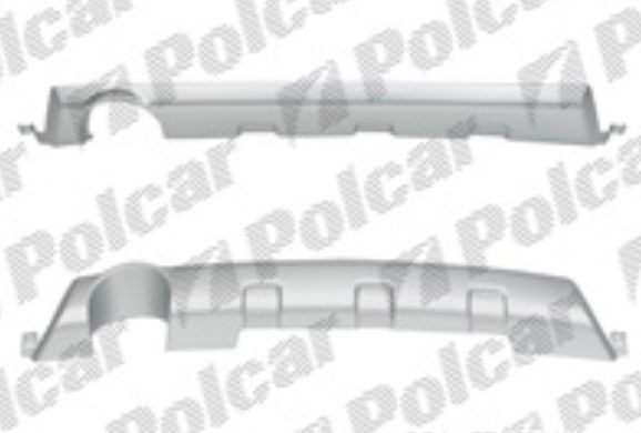  Dacia SANDERO 6/08- spojler zadného nárazníka strieborný /STEPWAY/