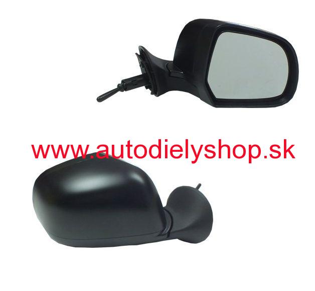 Dacia DUSTER 2010- mech.spätné zrkadlo čierne pravé 
