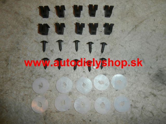 Opel ASTRA H 02/07- príchytky krytov pod motor 10 ks