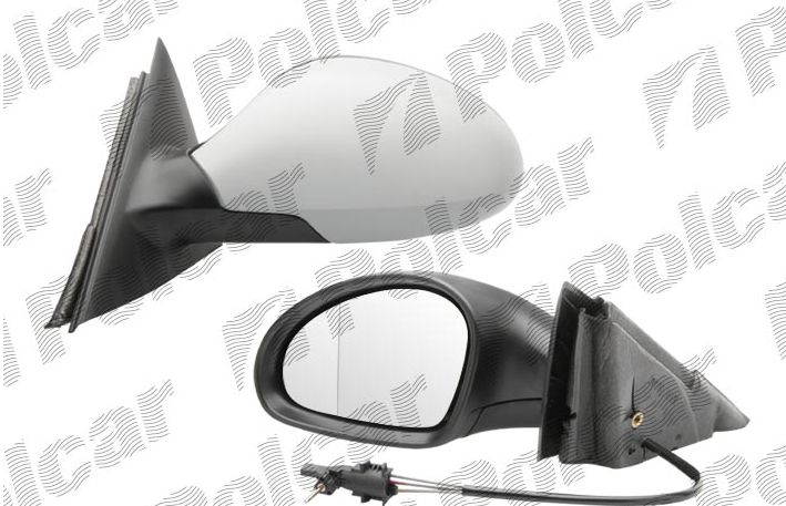 Seat IBIZA, CORDOBA 5/06-4/08 Spätné zrkadlo Ľavé, s podkladom
