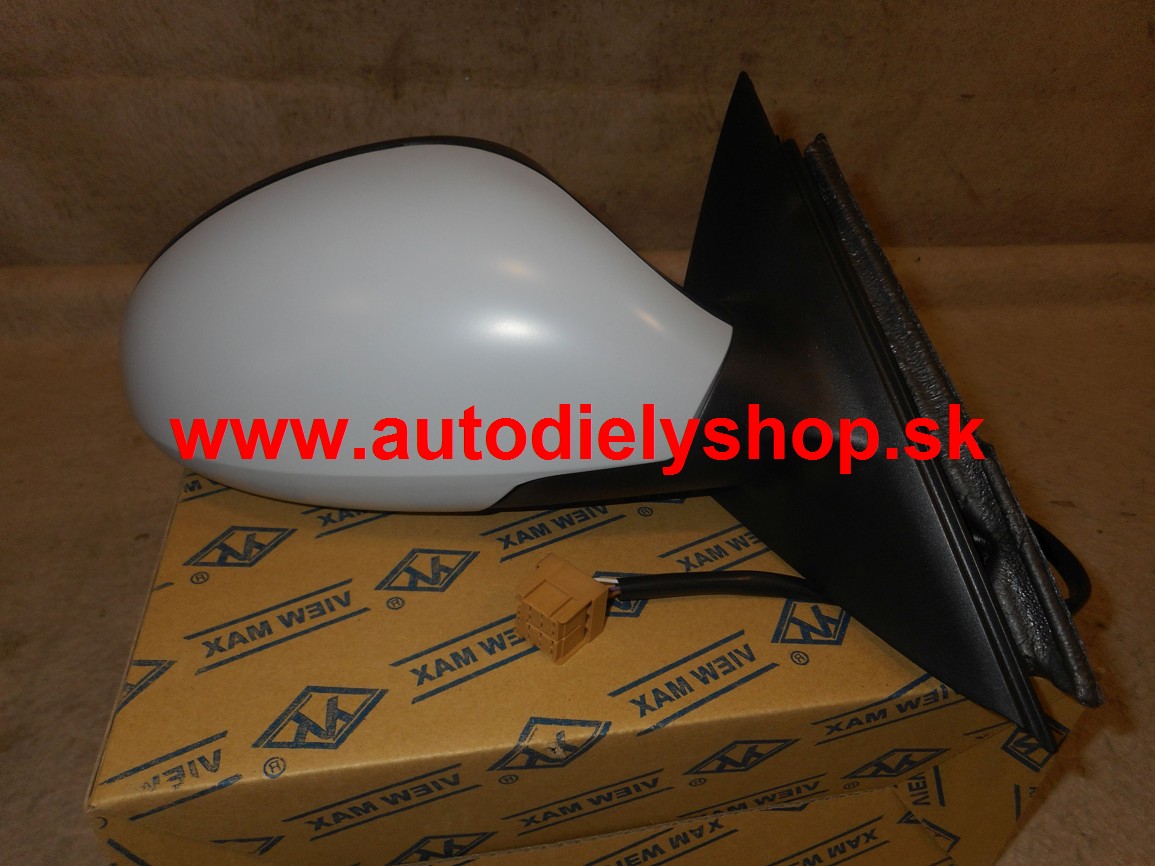 Seat IBIZA, CORDOBA 5/06-4/08 el. spätné zrkadlo pravé, s podkladom