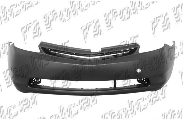 Toyota PRIUS 8/03-1/2009 predný nárazník s podkladom na čierno 