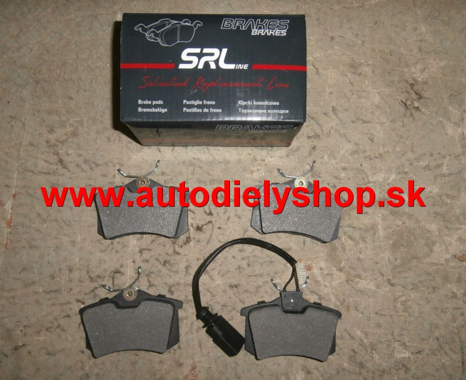 VW GOLF VI 10/08- zadné platničky Sada / SRL / 86mm