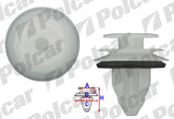 Toyota PRIUS 1/09-2012 spony čalúnených bokov dverí 10 ks