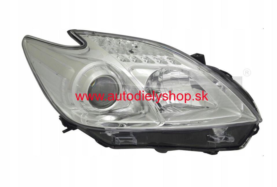 Toyota PRIUS 1/09-2012 predné svetlo H11+HB3 s motorčekom pravé od roku2012-