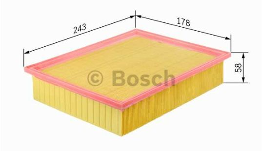 BMW 3 E46 4/98-8/01 vzduchový filter /BOSCH/