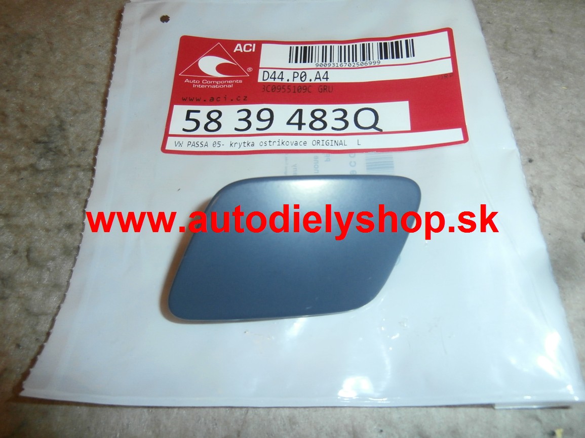 VW PASSAT "B6" 01/05- 10/2010 Ľavá krytka ostrekovača ORIGINAL