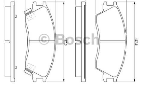 Hyundai ACCENT 95-12/99 predné platničky / BOSCH /