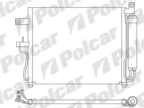 Hyundai ACCENT 3/03-07 chladič klimatizácie 1,5CRDi /AUTOMAT
