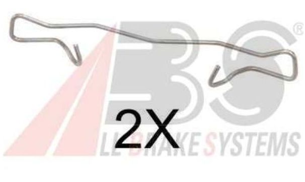 Mercedes W204 "C" 1/2007- sada príslušenstva obloženia kotúčovej brzdy zadná