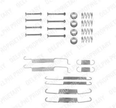 Seat AROSA 4/97-12/00 sada príslušenstva brzdovej čeľuste /DELHPI/