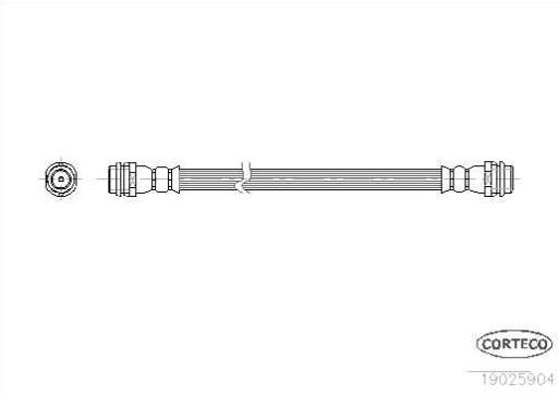 Seat AROSA 4/97-12/00 brzdová hadica / CORTECO/