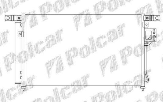 Hyundai SANTA FE 2006-6/2009 chladič klimi 2,2CRDi-2,7i