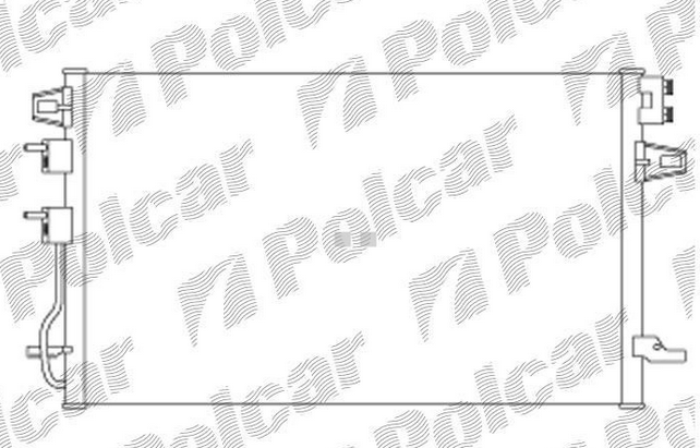 Chrysler VOYAGER 2004-9/2007 chladič klimatizácie /2,4-3,3-3,8/ 