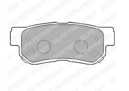 Kia SPORTAGE 9/2004-9/2008 zadné platničky Sada / DELPHI/