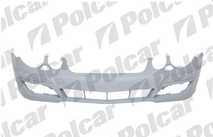 Mercedes W211 "E" 7/2006-3/2009 predný nárazník s podkladom s otvormi na ostrek.