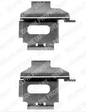 Mercedes SPRINTER 2/95-4/00 sada príslušenstva obloženia kotúčovej brzdy 