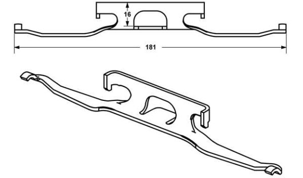Mercedes SPRINTER 2/95-4/00 pružina zadného strmeňa /ATE/