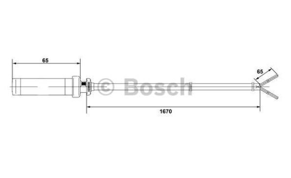 Mercedes SPRINTER 2/95-4/00 snímač počtu otáčok kolies zadný /BOSCH/