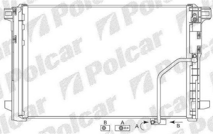 Mercedes W212 "E" 2009- chladič klimatizácie /pre všetky typy/