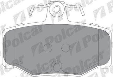 Nissan ALMERA N16 5/00-8/02 zadné platničky Sada /SRL/