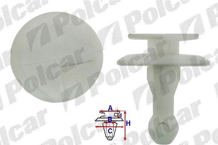 Fiat Ducato 82-6/94 príchytky čalúnenia interiéru 25 ks