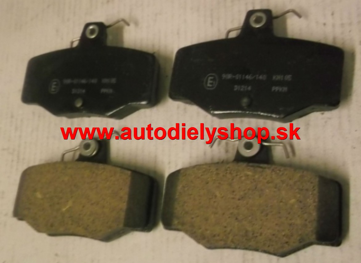 Nissan PRIMERA P10 9/90-9/96 zadné platničky Sada /JAPANPARTS/