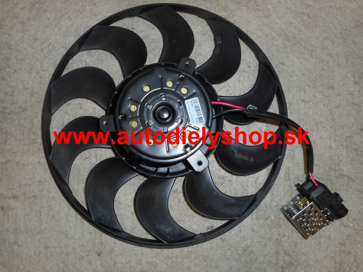 Opel ASTRA H 03/04-ventilátor chladiča /bez krytu/