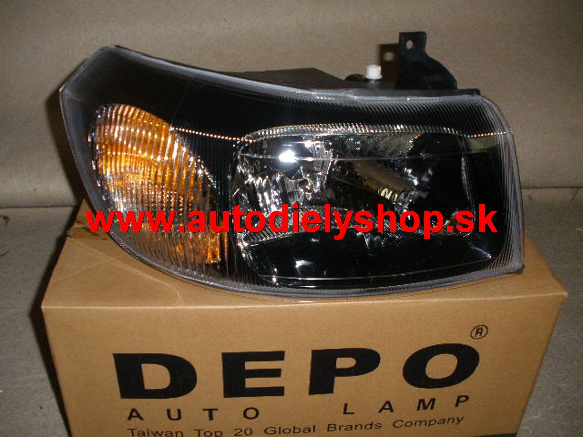  Ford Transit 00-06 svetlo H4 pravé, čierne