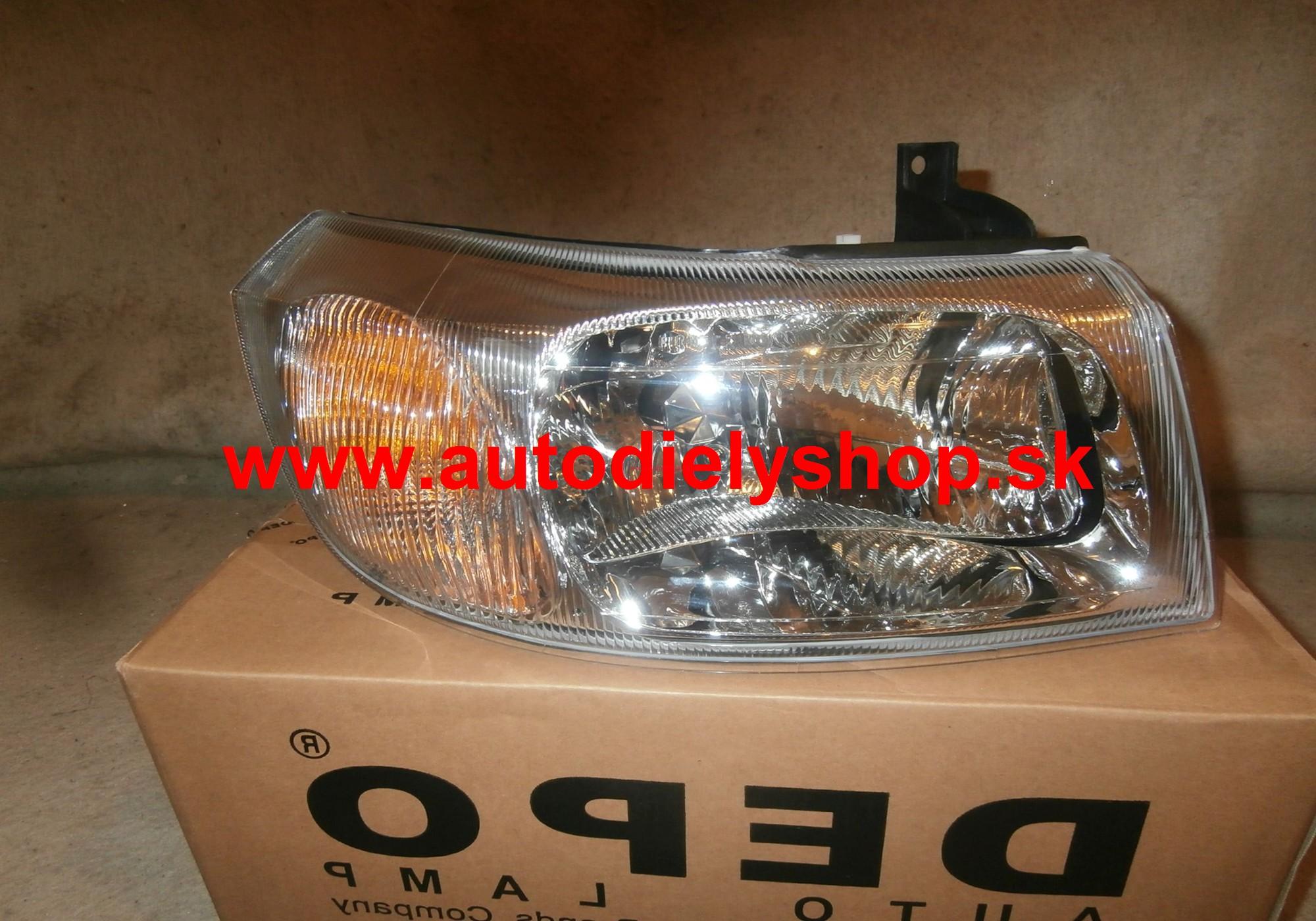  Ford Transit 00-06 svetlo H4 pravé, strieborné