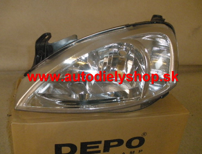 Opel Combo 12/00-6/02 svetlo H7+H7 Lavé /TYC/