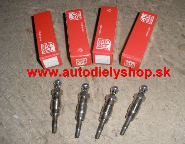 Peugeot 206 10/98- žhavič Sada 4ks 2,0HDi / FEBI /