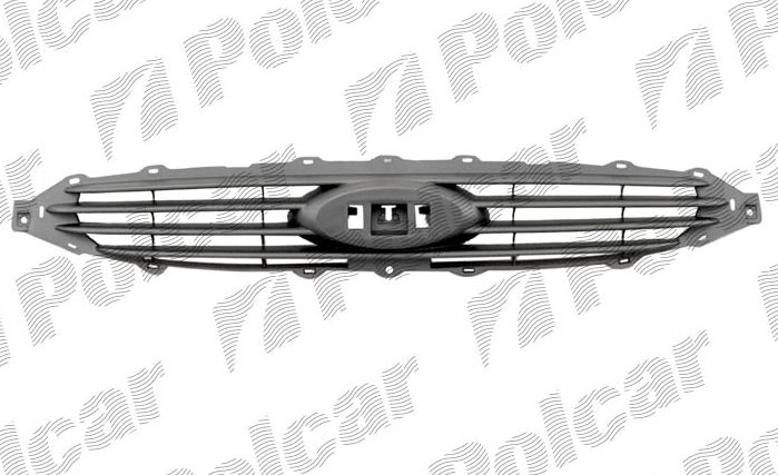 Ford ESCORT V/VI 90-95 predná maska čierna vnútorná 