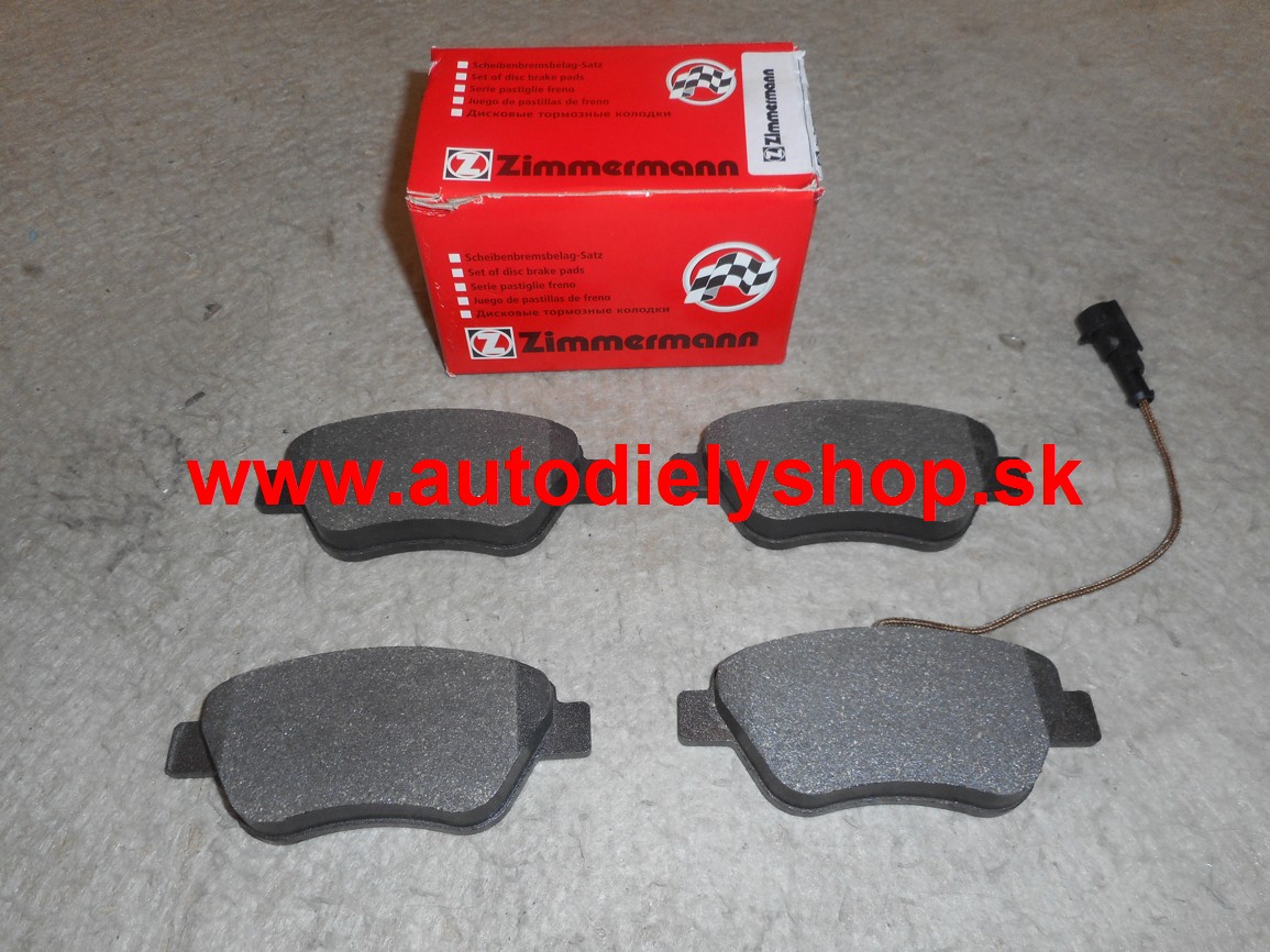 Peugeot BIPPER 2/2008- predné platničky Sada / ZIMMERMANN / 122,