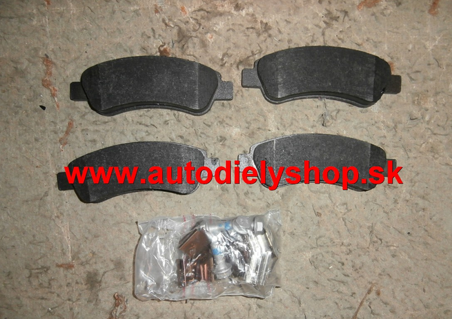 Peugeot BOXER 06- zadné platničky Sada L+P / ABS /